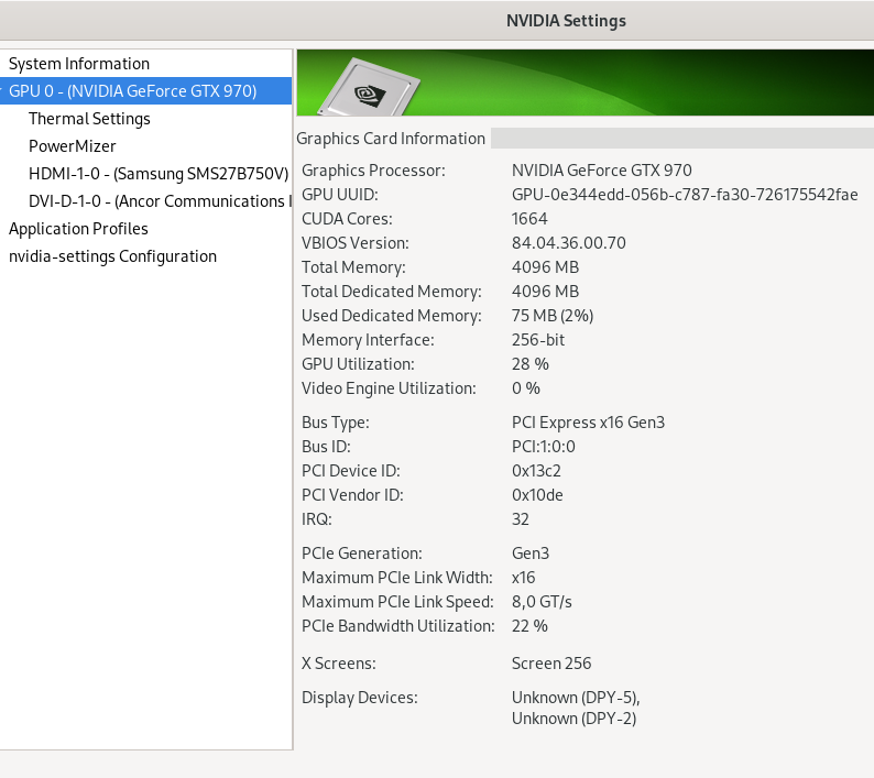 nvidia-settings