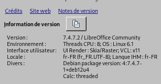 VersionLibreOffice