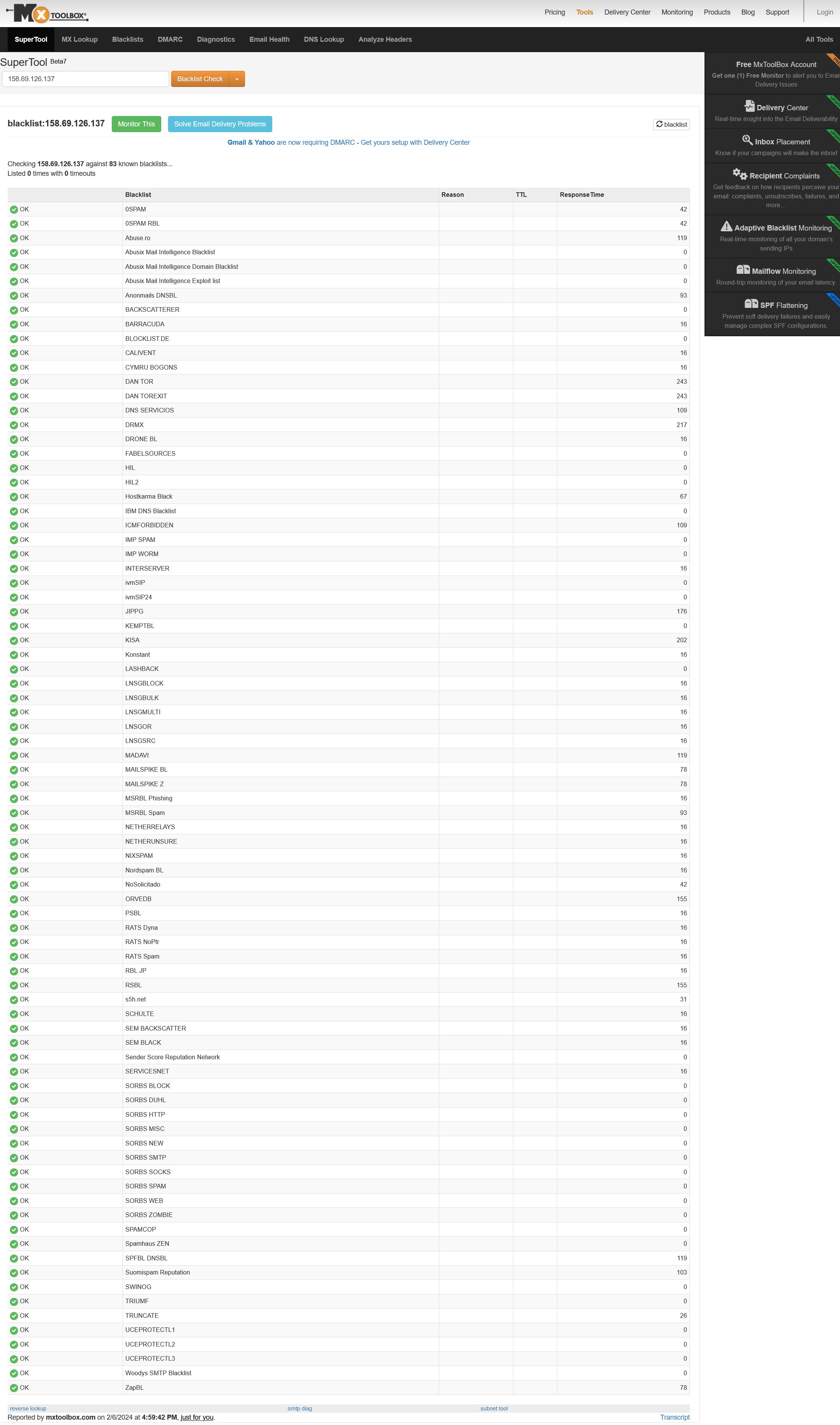 Screenshot 2024-02-06 at 23-59-47 Network Tools DNS IP Email - 158.69.126.137